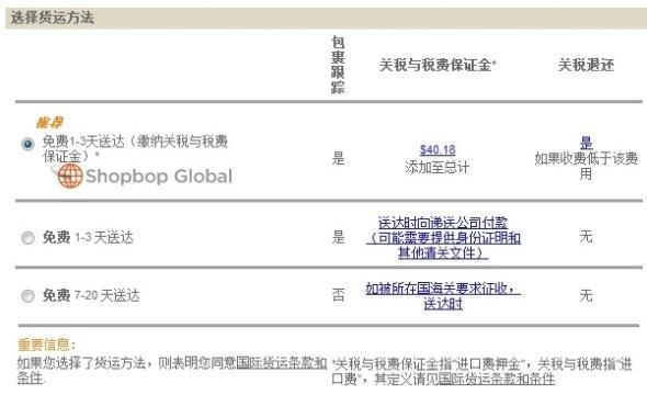 ShopBop海淘攻略:官网购物流程介绍